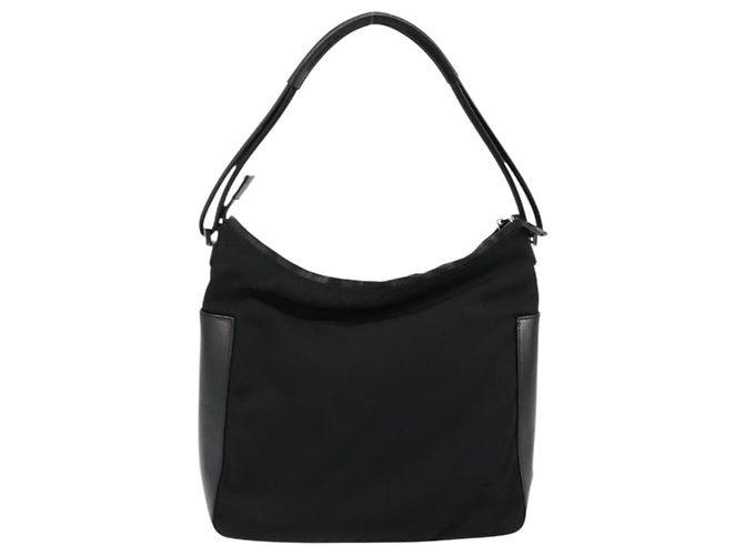 Borsa a Spalla GUCCI Nylon Nero Argento 001 3766 Auth ep14364 - vista 2