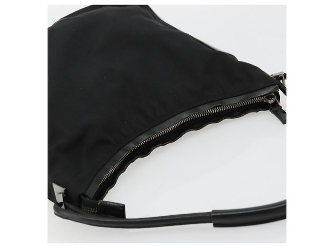 Borsa a Spalla GUCCI Nylon Nero Argento 001 3766 Auth ep14364 - vista 6