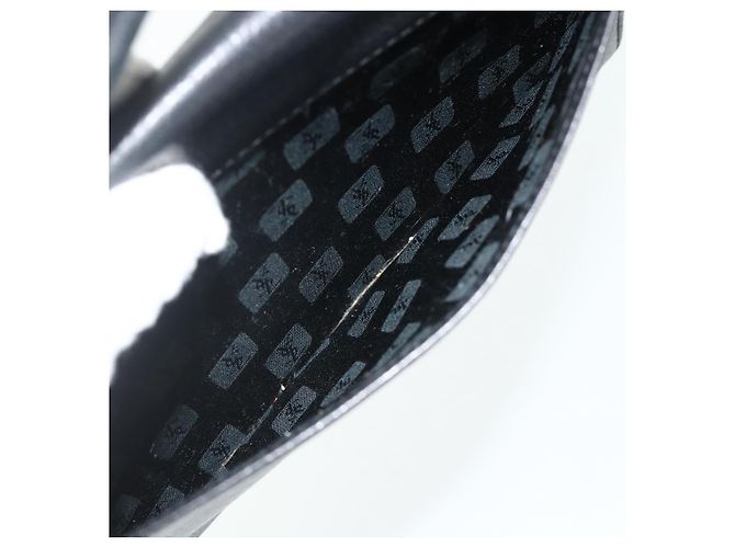 SAINT LAURENT Sac à main en cuir noir or Auth 177280A Doré - vue 22