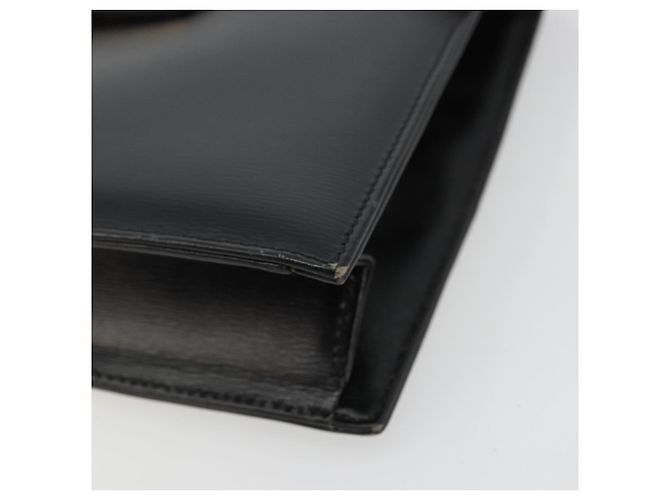 Sac à bandoulière Christian Dior en cuir noir et or Auth 177312 Doré - vue 8