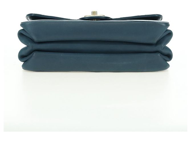 CHANEL Matelasse 23 Chain Bag Lamb Skin 2way Navy Gold CC Auth ep14001SAM D'oro Blu navy - vista 5