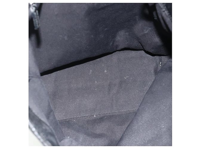 Borsa Tote GUCCI GG Canvas Nera Argento 120836 Auth 179008 Nero - vista 10
