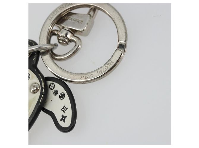 LOUIS VUITTON Schlüsselanhänger LV Dalmatia Rubber White M00746 Auth 177356 Weiß - Ansicht 12