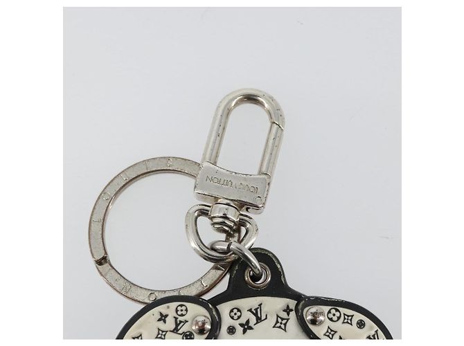 LOUIS VUITTON Schlüsselanhänger LV Dalmatia Rubber White M00746 Auth 177356 Weiß - Ansicht 3