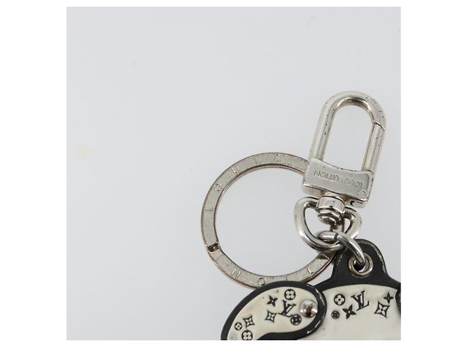 LOUIS VUITTON Schlüsselanhänger LV Dalmatia Rubber White M00746 Auth 177356 Weiß - Ansicht 4