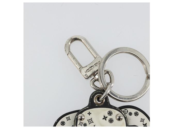 LOUIS VUITTON Schlüsselanhänger LV Dalmatia Rubber White M00746 Auth 177356 Weiß - Ansicht 9
