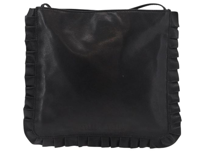 Borsa a tracolla Miu Miu in pelle nera Auth 177550 Nero - vista 13