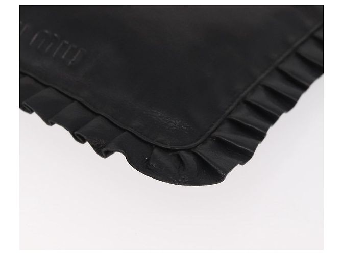 Borsa a tracolla Miu Miu in pelle nera Auth 177550 Nero - vista 14