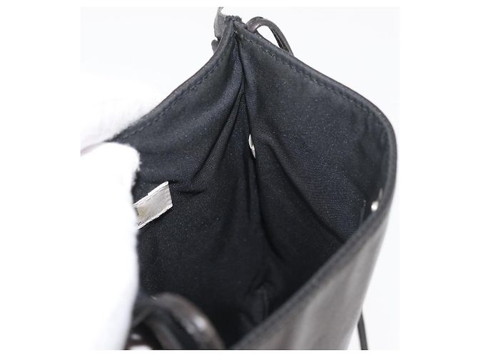 Borsa a tracolla Miu Miu in pelle nera Auth 177550 Nero - vista 18