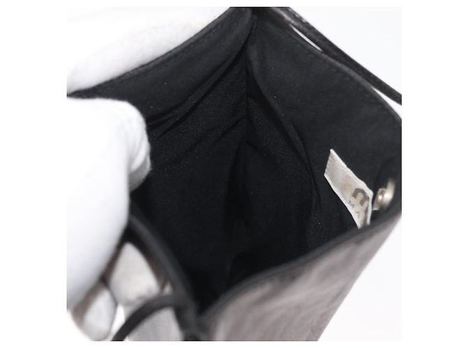 Borsa a tracolla Miu Miu in pelle nera Auth 177550 Nero - vista 19