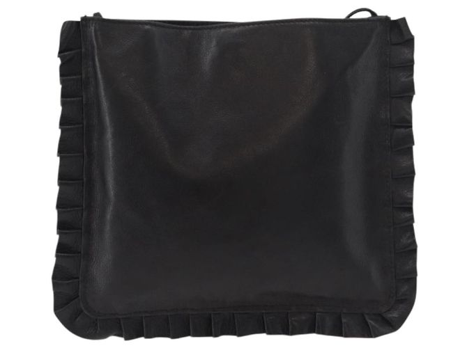 Borsa a tracolla Miu Miu in pelle nera Auth 177550 Nero - vista 2