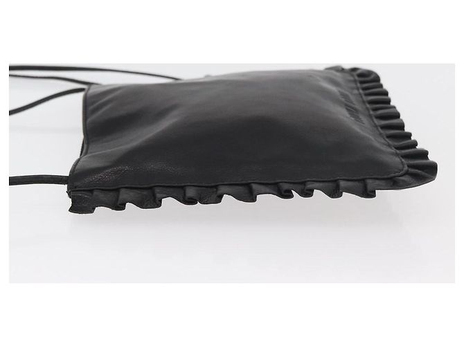 Borsa a tracolla Miu Miu in pelle nera Auth 177550 Nero - vista 4