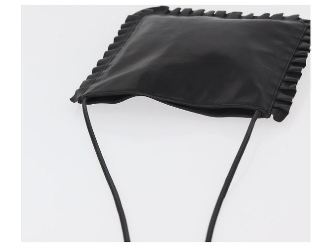 Borsa a tracolla Miu Miu in pelle nera Auth 177550 Nero - vista 6