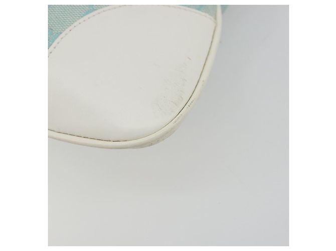 Borsa a Spalla Jackie GG Canvas GUCCI Azzurro Oro 001 4057 Auth 177714 D'oro Blu chiaro - vista 15