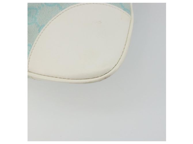 Borsa a Spalla Jackie GG Canvas GUCCI Azzurro Oro 001 4057 Auth 177714 D'oro Blu chiaro - vista 16