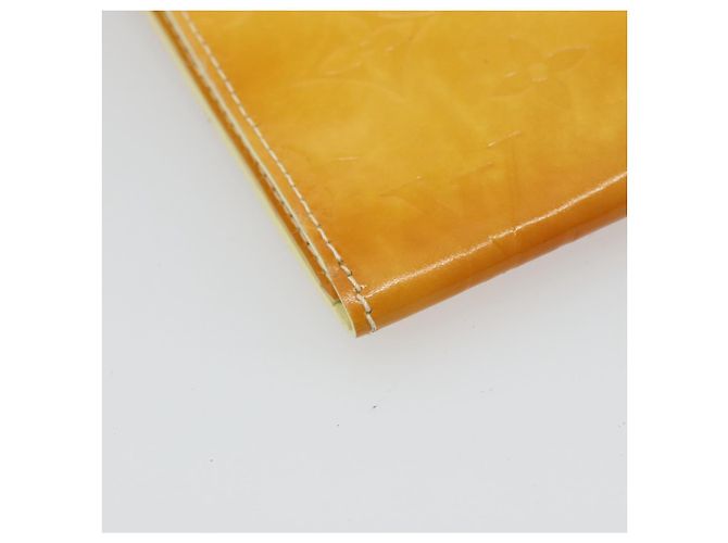 LOUIS VUITTON Monogram Vernis Kenmare Pouch Lime Yellow M91062 LV Auth bs34726A D'oro - vista 15