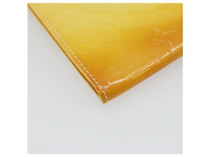 LOUIS VUITTON Monogram Vernis Kenmare Pouch Lime Yellow M91062 LV Auth bs34726A D'oro - vista 17