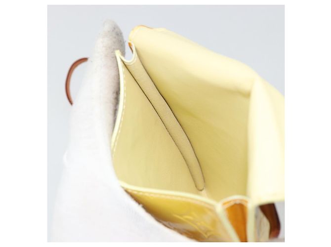 LOUIS VUITTON Monogram Vernis Kenmare Pouch Lime Yellow M91062 LV Auth bs34726A D'oro - vista 21
