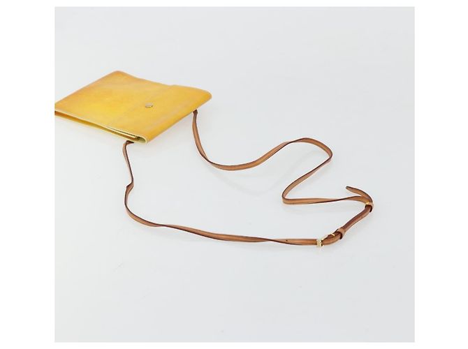LOUIS VUITTON Monogram Vernis Kenmare Pouch Lime Yellow M91062 LV Auth bs34726A D'oro - vista 7