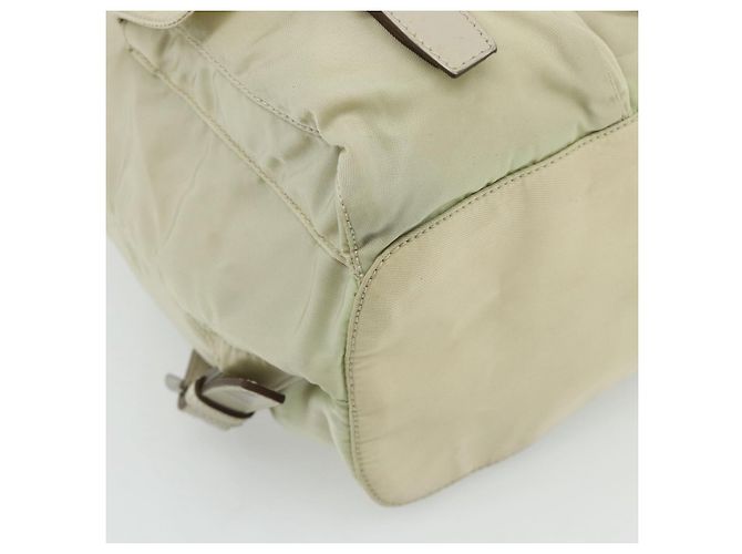 PRADA Backpack Nylon Ivory Silver Auth am11437 Silvery Cream - view 16