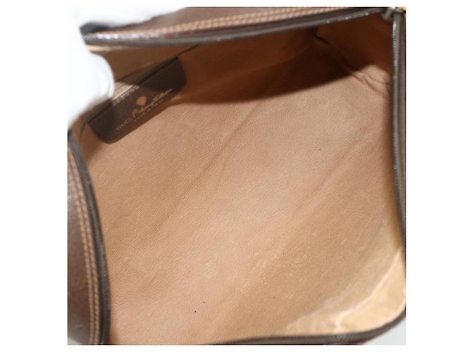 Borsa GUCCI GG Supreme Web Sherry Line PVC Beige Oro 119 02 088 Auth 178473 D'oro - vista 11