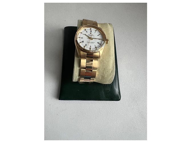 Rolex Oyster Perpetual in oro giallo 18k Bianco D'oro - vista 6