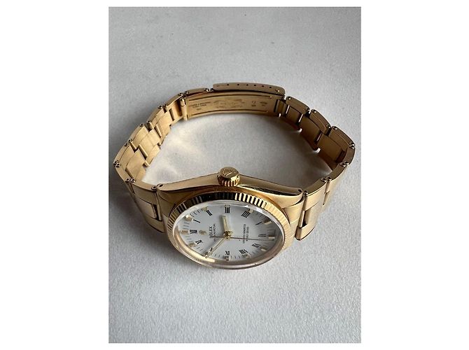 Rolex Oyster Perpetual in oro giallo 18k Bianco D'oro - vista 8