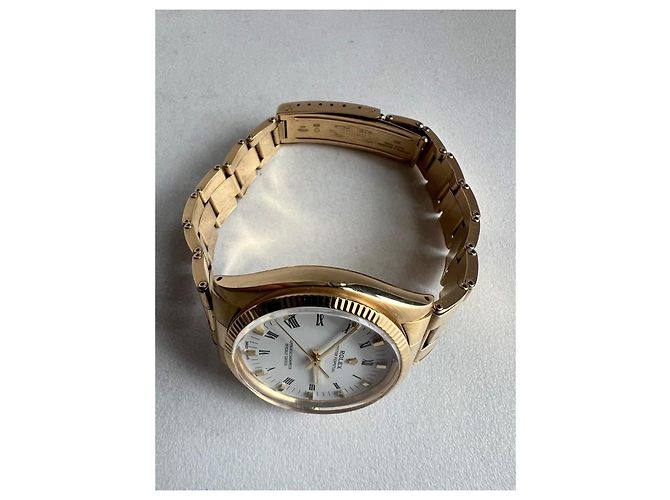Rolex Oyster Perpetual in oro giallo 18k Bianco D'oro - vista 9