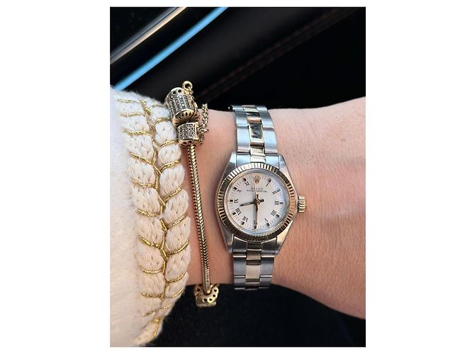 Rolex Oyster Perpetual Two-Tone Silber Golden - Ansicht 2