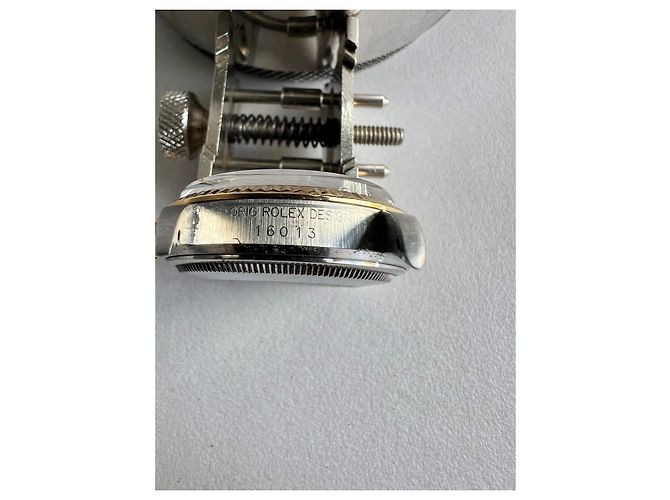 Rolex Datejust 16013 Bicolore Quadrante Blu Diamanti D'oro - vista 5