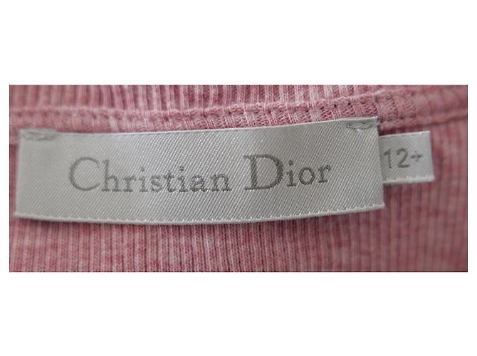 Christian Dior Mädchen T-Shirt mit Glitzer-Logo Pink - Ansicht 4