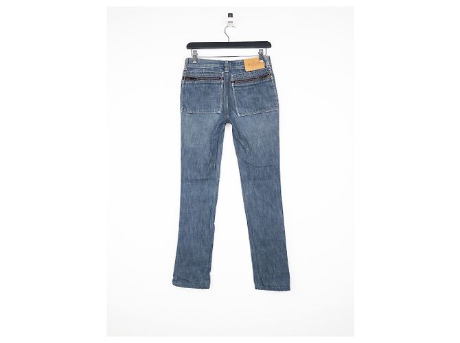 Gucci von Tom Ford SS02 Flared Sanded Bootcut Denim Jeans Blau - Ansicht 2