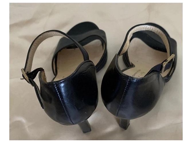 Charles Jourdan Leder-Pumps Schwarz - Ansicht 4