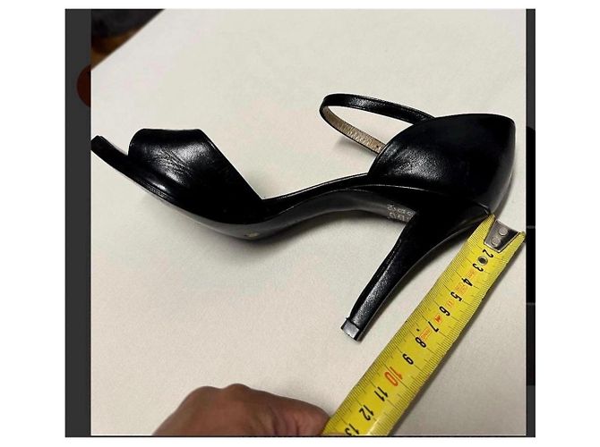 Charles Jourdan Leder-Pumps Schwarz - Ansicht 6
