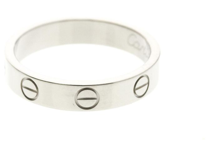 Cartier Mini Love Ring aus Weißgold Silber - Ansicht 2