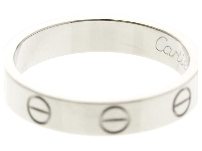 Cartier Mini Love Ring aus Weißgold Silber - Ansicht 8