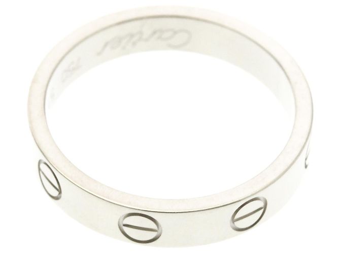 Cartier Mini Love Ring aus Weißgold Silber - Ansicht 9