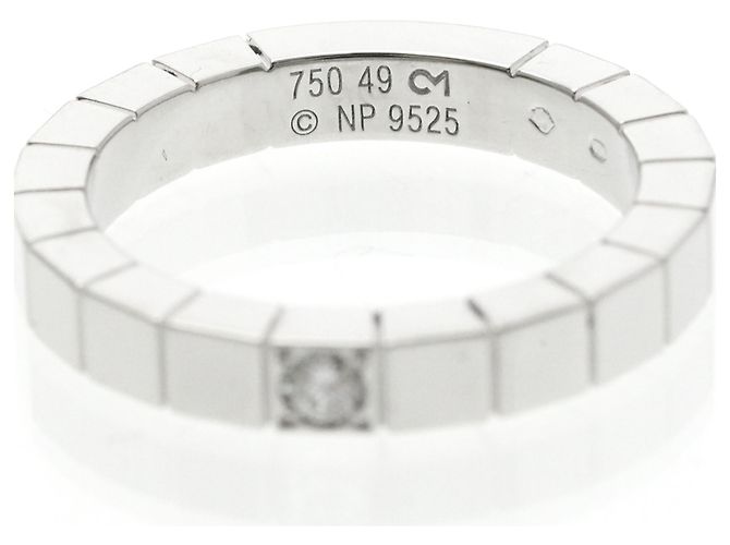 Anello Cartier Lanieres 1P Diamond Band in oro bianco 18K - vista 5