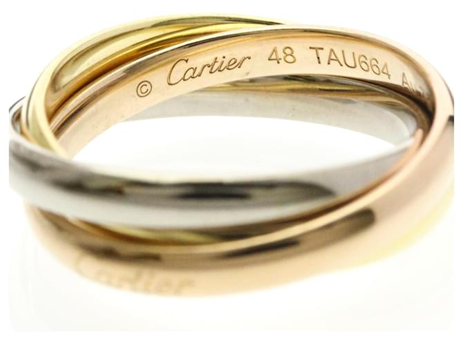Anello Trinity Cartier D'oro - vista 7