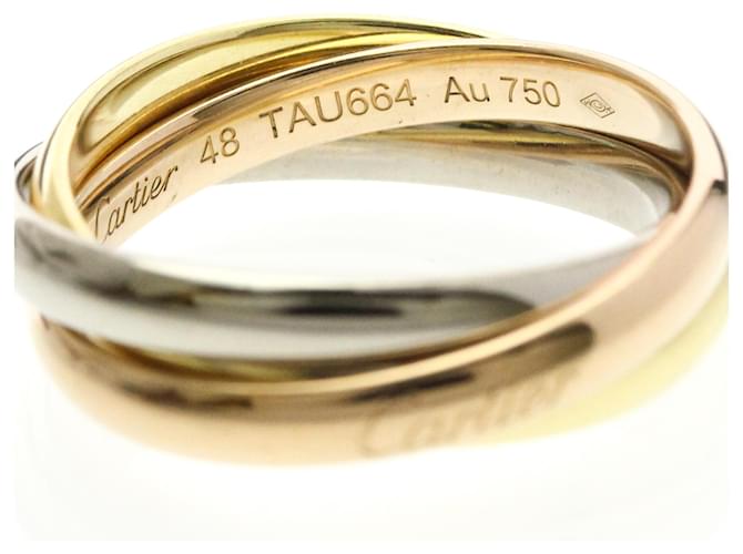 Anello Trinity Cartier D'oro - vista 8