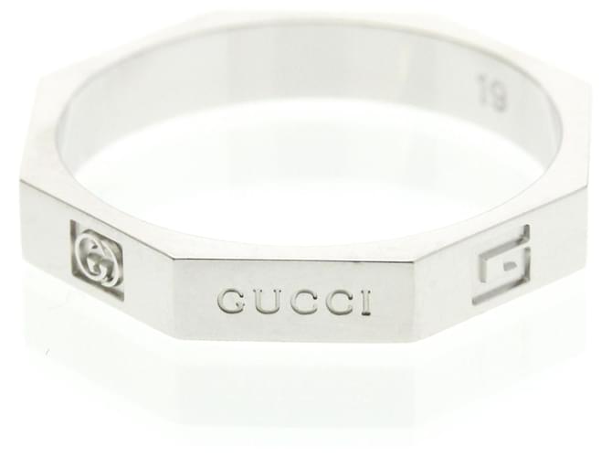 Gucci Octagonal Ring aus Weißgold Silber - Ansicht 3