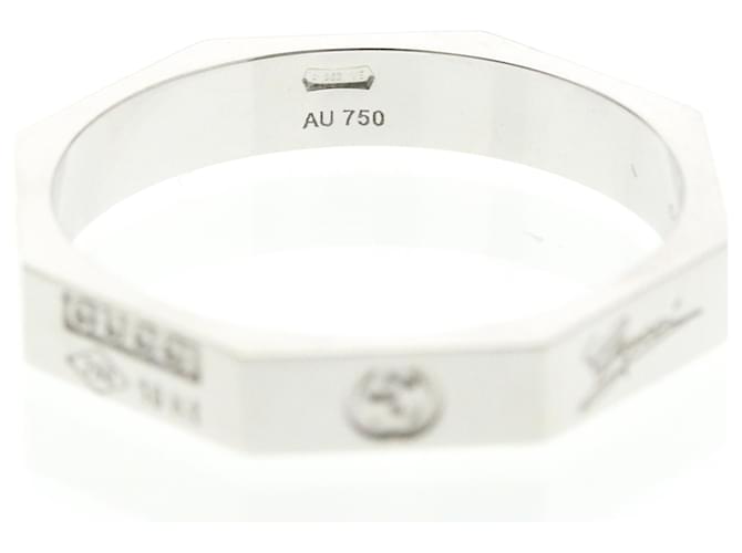 Gucci Octagonal Ring aus Weißgold Silber - Ansicht 6