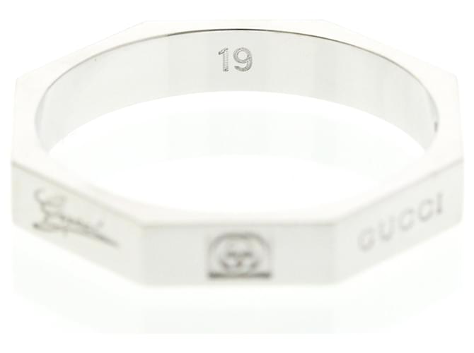 Gucci Octagonal Ring aus Weißgold Silber - Ansicht 7