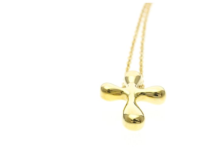 Tiffany & Co Collana Tiffany Small Cross D'oro - vista 4