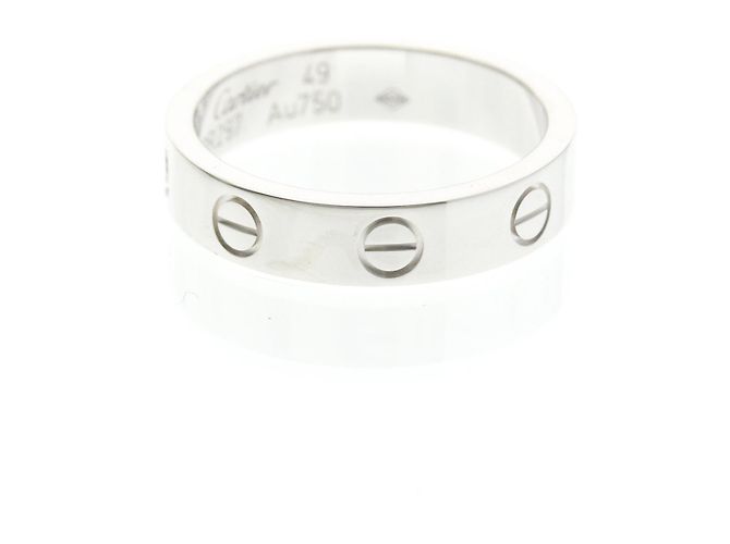 Cartier Mini Love Ring aus 18K Weißgold Silber - Ansicht 2