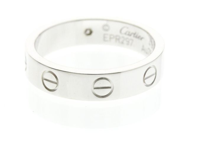 Cartier Mini Love Ring aus 18K Weißgold Silber - Ansicht 3