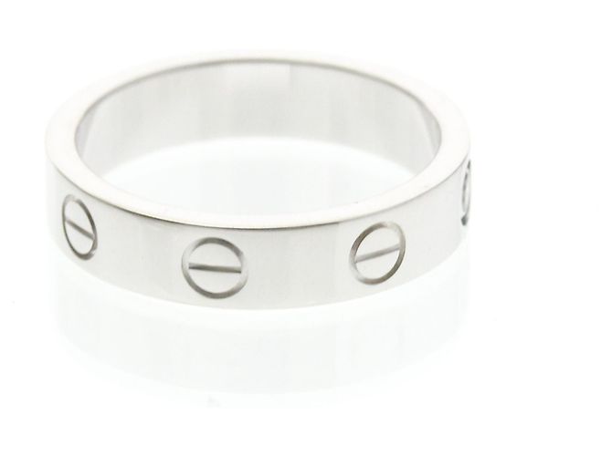 Cartier Mini Love Ring aus 18K Weißgold Silber - Ansicht 4