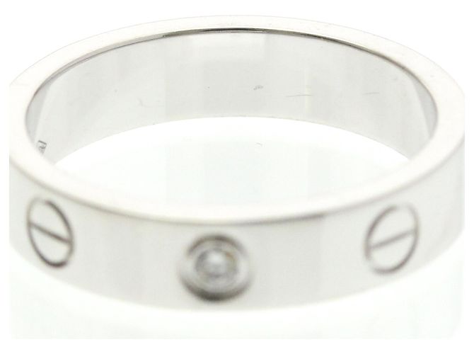 Cartier Mini Love Ring aus 18K Weißgold Silber - Ansicht 5