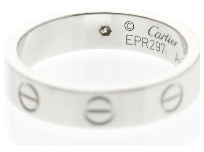 Cartier Mini Love Ring aus 18K Weißgold Silber - Ansicht 8