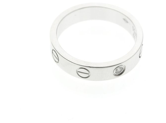 Cartier Mini Love Ring aus 18K Weißgold Silber - Ansicht 9